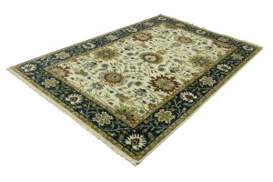 Cream Floral Osh Chobi 6X9 Peshawar Oriental Rug