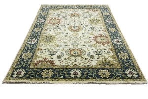 Cream Floral Osh Chobi 6X9 Peshawar Oriental Rug