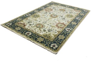 Cream Floral Osh Chobi 6X9 Peshawar Oriental Rug