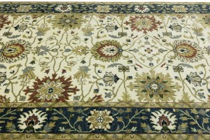 Cream Floral Osh Chobi 6X9 Peshawar Oriental Rug