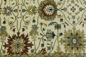 Cream Floral Osh Chobi 6X9 Peshawar Oriental Rug