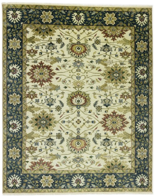 Cream Floral Osh Chobi 8X10 Peshawar Oriental Rug