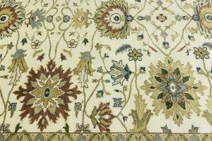 Cream Floral Osh Chobi 8X10 Peshawar Oriental Rug