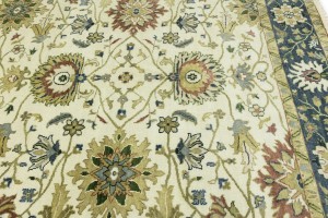Cream Floral Osh Chobi 8X10 Peshawar Oriental Rug