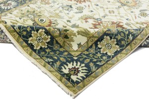Cream Floral Osh Chobi 8X10 Peshawar Oriental Rug