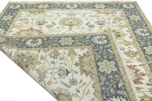 Cream Floral Osh Chobi 8X10 Peshawar Oriental Rug