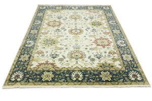 Cream Floral Osh Chobi 8X10 Peshawar Oriental Rug