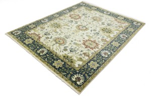 Cream Floral Osh Chobi 8X10 Peshawar Oriental Rug
