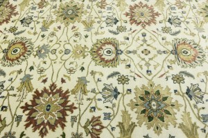 Cream Floral Osh Chobi 8X10 Peshawar Oriental Rug