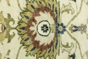 Cream Floral Osh Chobi 8X10 Peshawar Oriental Rug