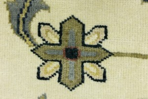 Cream Floral Osh Chobi 10X14 Peshawar Oriental Rug