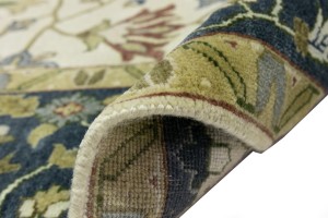 Cream Floral Osh Chobi 10X14 Peshawar Oriental Rug