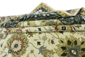 Cream Floral Osh Chobi 10X14 Peshawar Oriental Rug