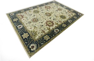 Cream Floral Osh Chobi 10X14 Peshawar Oriental Rug