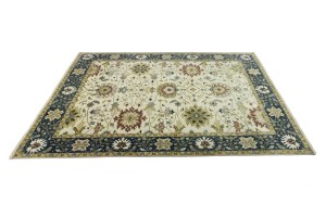 Cream Floral Osh Chobi 10X14 Peshawar Oriental Rug