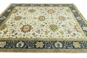 Cream Floral Osh Chobi 12X15 Peshawar Oriental Rug