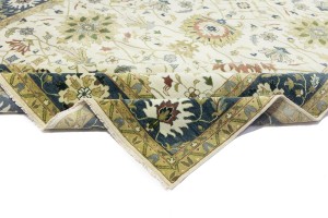 Cream Floral Osh Chobi 12X15 Peshawar Oriental Rug