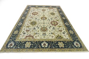 Cream Floral Osh Chobi 12X15 Peshawar Oriental Rug