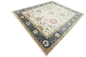 Cream Floral Osh Chobi 12X15 Peshawar Oriental Rug