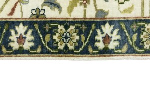Cream Floral Osh Chobi 2'5X10 Peshawar Oriental Runner Rug