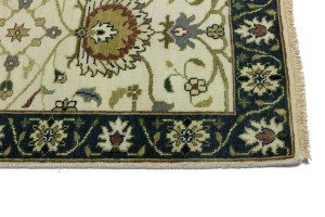 Cream Floral Osh Chobi 2'5X10 Peshawar Oriental Runner Rug