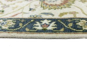 Cream Floral Osh Chobi 2'5X10 Peshawar Oriental Runner Rug