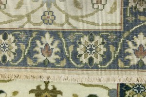 Cream Floral Osh Chobi 2'5X10 Peshawar Oriental Runner Rug