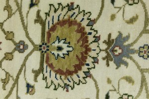 Cream Floral Osh Chobi 2'5X10 Peshawar Oriental Runner Rug
