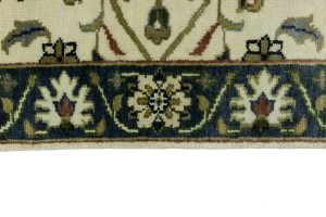 Cream Floral Osh Chobi 2'6X12 Peshawar Oriental Runner Rug