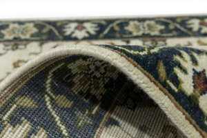Cream Floral Osh Chobi 2'6X12 Peshawar Oriental Runner Rug