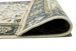 Cream Floral Osh Chobi 3X13 Peshawar Oriental Runner Rug