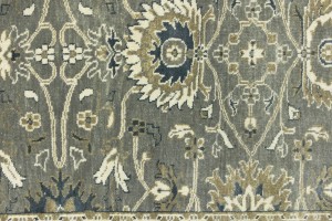 Taupe Floral Osh Chobi 4X6 Peshawar Oriental Rug