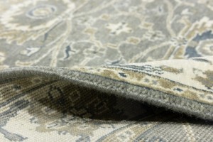 Taupe Floral Osh Chobi 4X6 Peshawar Oriental Rug