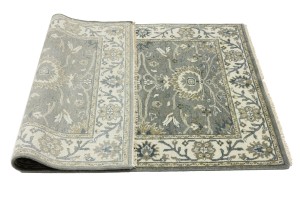 Taupe Floral Osh Chobi 4X6 Peshawar Oriental Rug
