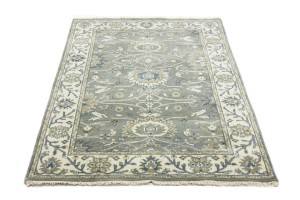 Taupe Floral Osh Chobi 4X6 Peshawar Oriental Rug