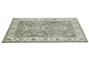 Taupe Floral Osh Chobi 4X6 Peshawar Oriental Rug