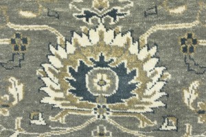 Taupe Floral Osh Chobi 4X6 Peshawar Oriental Rug