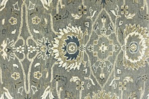 Taupe Floral Osh Chobi 4X6 Peshawar Oriental Rug