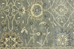 Taupe Floral Osh Chobi 5X8 Peshawar Oriental Rug