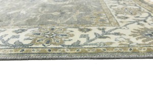 Taupe Floral Osh Chobi 5X8 Peshawar Oriental Rug