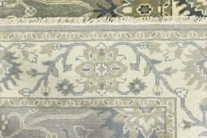 Taupe Floral Osh Chobi 5X8 Peshawar Oriental Rug