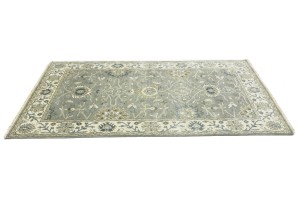 Taupe Floral Osh Chobi 5X8 Peshawar Oriental Rug