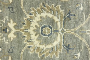 Taupe Floral Osh Chobi 5X8 Peshawar Oriental Rug