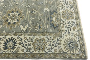 Taupe Floral Osh Chobi 8X10 Peshawar Oriental Rug
