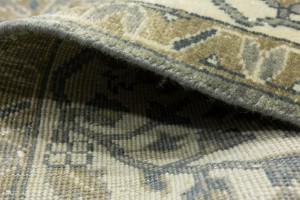 Taupe Floral Osh Chobi 8X10 Peshawar Oriental Rug
