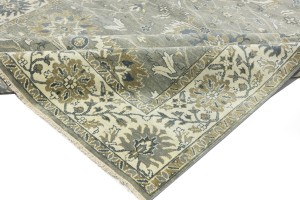 Taupe Floral Osh Chobi 8X10 Peshawar Oriental Rug
