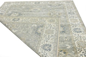 Taupe Floral Osh Chobi 8X10 Peshawar Oriental Rug