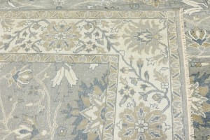 Taupe Floral Osh Chobi 8X10 Peshawar Oriental Rug