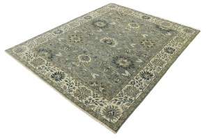 Taupe Floral Osh Chobi 8X10 Peshawar Oriental Rug