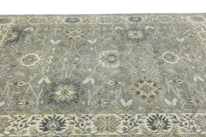 Taupe Floral Osh Chobi 8X10 Peshawar Oriental Rug